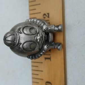 PEWTER HUMPTY DUMPTY TOOTH FAIRY BOX VINTAGE